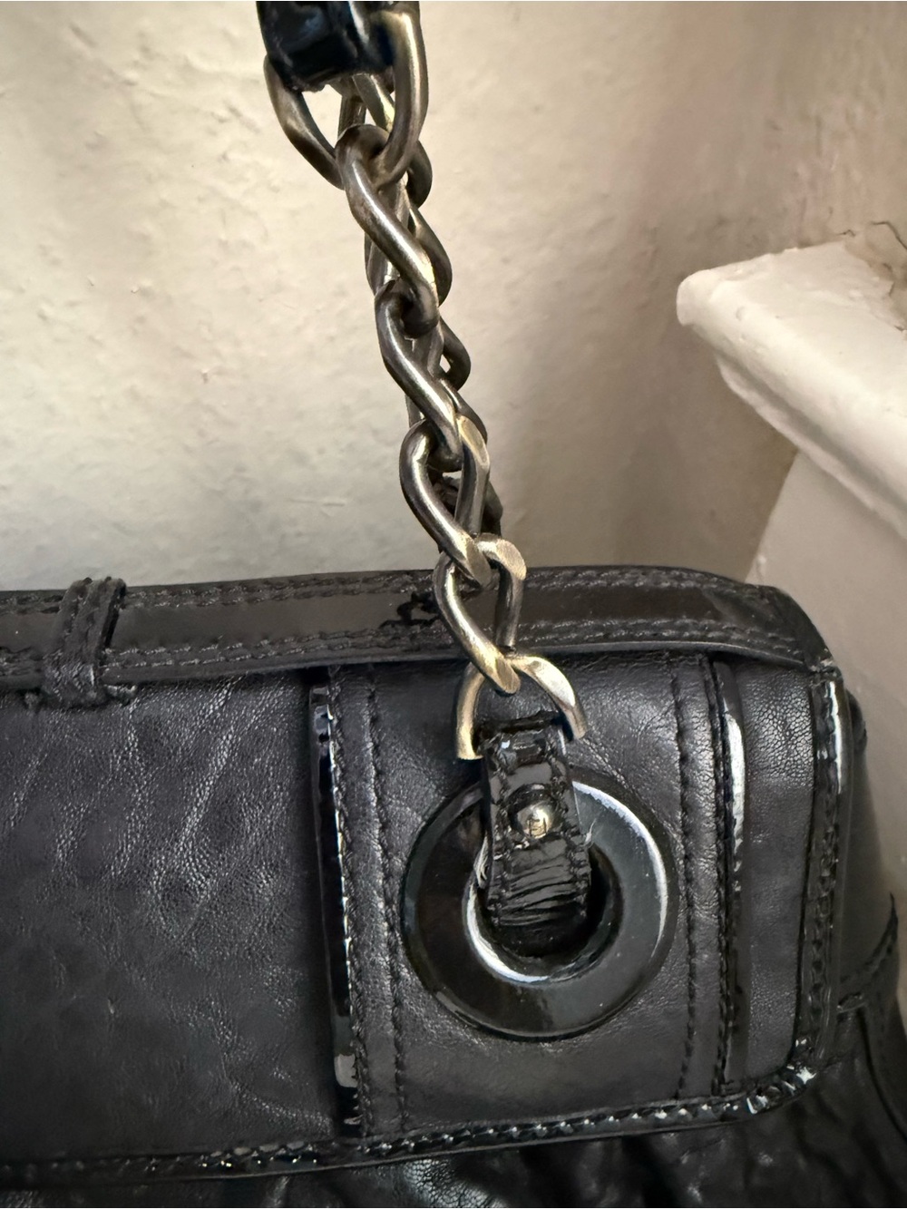 Fendi Black Leather Gun Metal Harware - Picture 14 of 16
